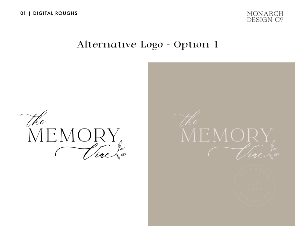 the memory vine alternative logo