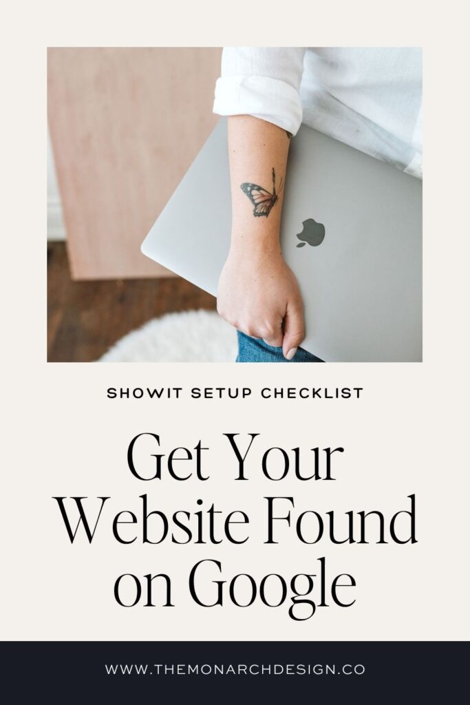 Showit setup checklist