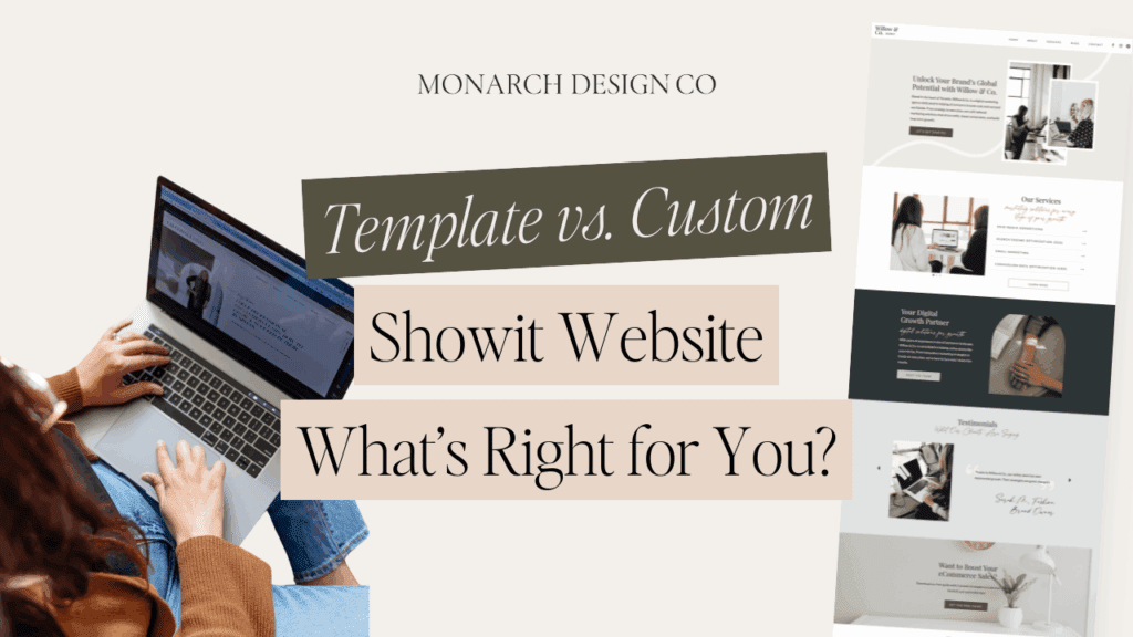 Template vs. Custom Showit Website