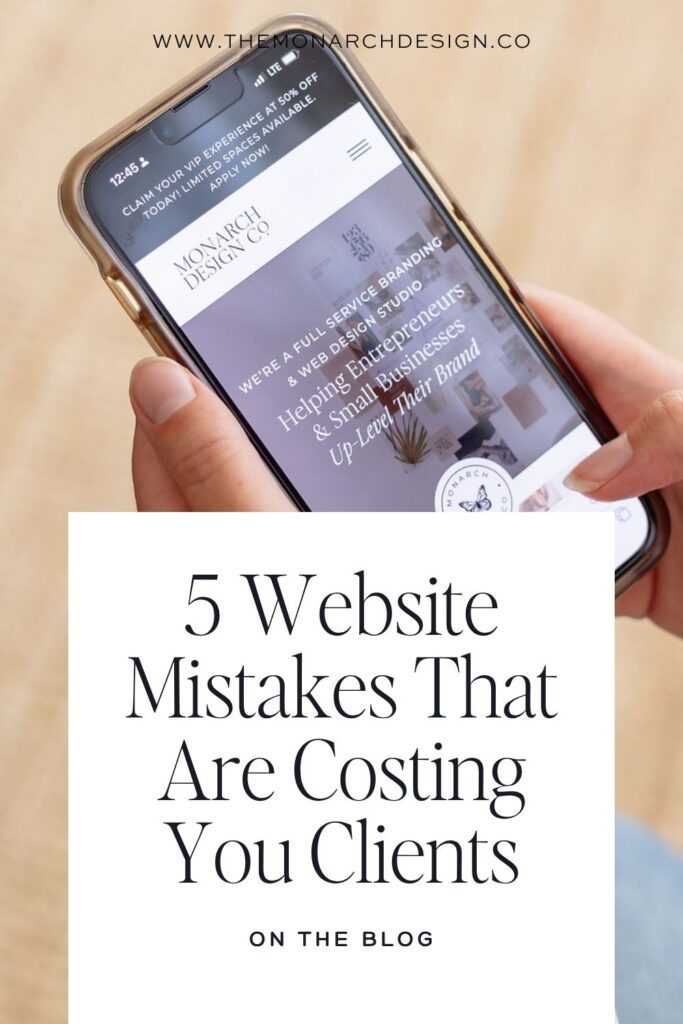 5 Website Mistakes That Are Costing You Clients