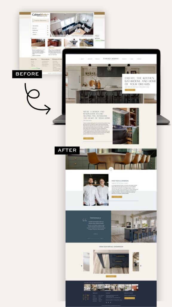 Cabinet Works Plus before and After